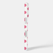 Pink-weiße Polka-Punkte Case-Mate iPhone Hülle (Rückseite / Rechts)