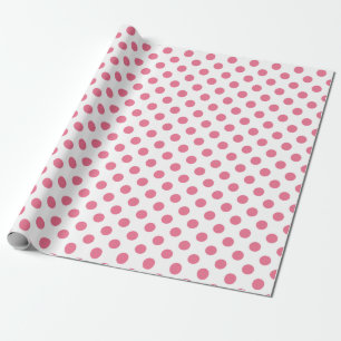 Pink-weiße Polka-Punkte Geschenkpapier