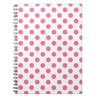 Pink-weiße Polka-Punkte
