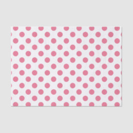 Pink-weiße Polka-Punkte Seidenpapier