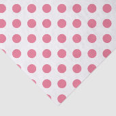 Pink-weiße Polka-Punkte Seidenpapier (Ausschnitt)
