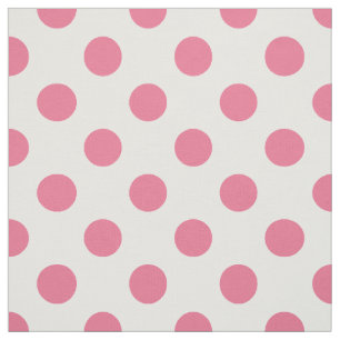 Pink-weiße Polka-Punkte Stoff