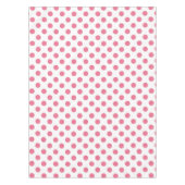 Pink-weiße Polka-Punkte Tischdecke (Vorderseite)