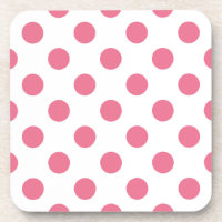 Pink-weiße Polka-Punkte