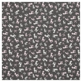 Pink-weiße Poodles-Muster Stoff (Muster)
