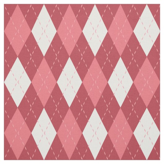 Pink-weiße Raute Stoff (Muster)