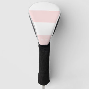 Pink-weiße Streifen für die weibliche Farbe Golf Headcover