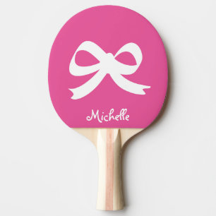 Pink-weiße Tischtennisplatte Tischtennispingpadde Tischtennis Schläger