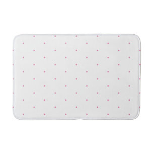 Pink-weiße, winzige Polka-Punkte-Muster Badematte