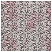 PinK Weißer Schwarzer Leopard Stoff (Nahaufnahme)