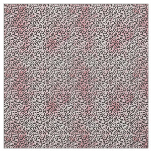 PinK Weißer Schwarzer Leopard Stoff