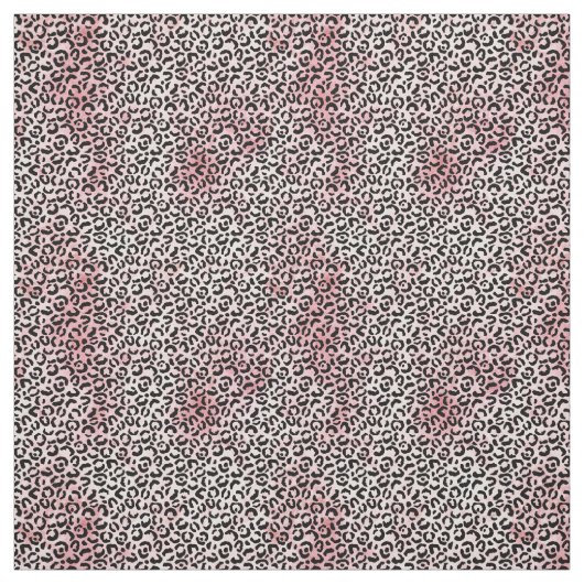 PinK Weißer Schwarzer Leopard Stoff (Muster)