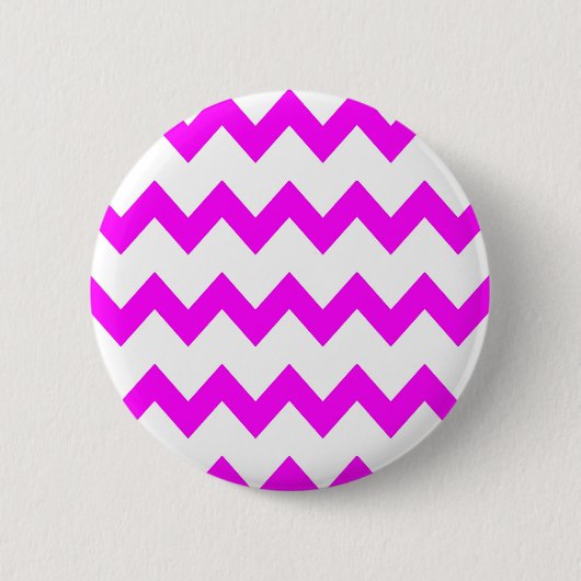 Pink-weißer Sparren-Knopf Button (Vorderseite)