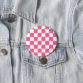 Pink-weißes Muster eines karierten Karos Button (Beispiel)
