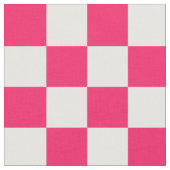 Pink Weißes Schachbrett Muster Textil Stoff (Nahaufnahme)
