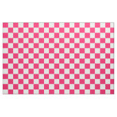 Pink Weißes Schachbrett Muster Textil Stoff (Fat Quarter (45,7 x 55,9 cm))