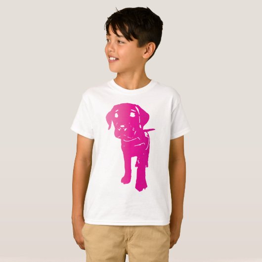 Pink-Welpe! T-Shirt (Vorne ganz)