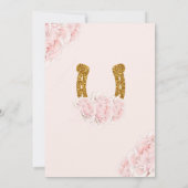 Pink Western Charra Themed Quinceanera Einladung (Rückseite)