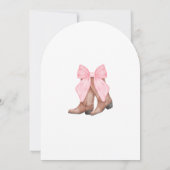 Pink Western Cowgirl 2025 Graduation Party Einladung (Rückseite)