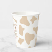 Pink Western Cowgirl Babydusche Papier Teller Pappbecher (Links)