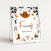 Pink Western Cowgirl Kinderdusche Favoriten Poster