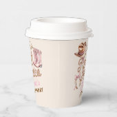 Pink Western First Rodeo Birthday Pappbecher (Rechts)