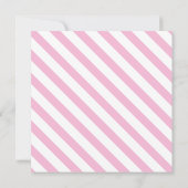 Pink Whale Girl Babydusche Einladung (Rückseite)