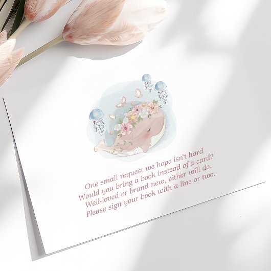 Pink Whale Quallyfish Bücher für Baby Begleitkarte