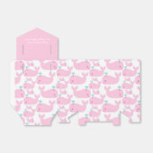 Pink Whale Thema Kinderdusche Geschenkschachtel (Ungefaltet)