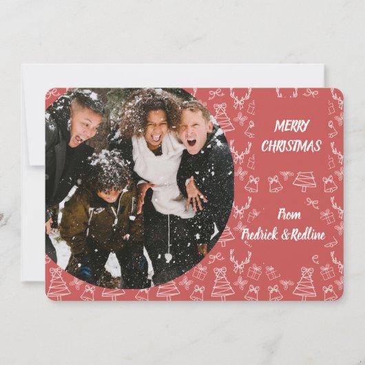 Pink whimscica card einladung (Vorderseite)