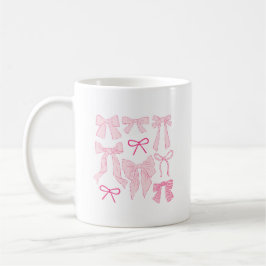 Pink Whimsical Bows Kaffeetasse