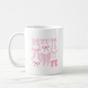 Pink Whimsical Bows Kaffeetasse