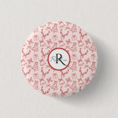 Pink Whimsical Button (Vorderseite)