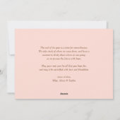 Pink Whimsical Christmas Tree Foto Feiertagskarte (Rückseite)