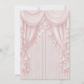 Pink Whimsical Elegant Baby Shower  Einladung (Rückseite)