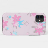 Pink Whimsical Floral Pattern Case-Mate iPhone Hülle (Rückseite (Horizontal))