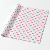 Pink Whimsical Hearts Geschenkpapier (Ungerollt)
