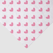 Pink Whimsical Hearts Seidenpapier (Ausschnitt)