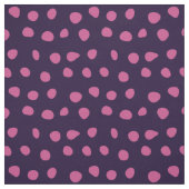 Pink Whimsical Punkte auf Lila Stoff (Muster)