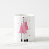 Pink Whimsical Trees Kaffeetasse (Mittel)