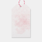 Pink Whimsiday Snowman Weihnachten Geschenkanhänger (Rückseite)