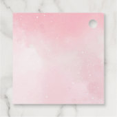 Pink whimsisical fliegend unicorn geschenkanhänger (Rückseite)