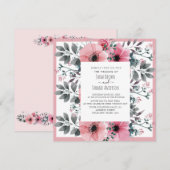 PINK WHIRL WASSER FARBBODEN EINLADUNG (Vorne/Hinten)