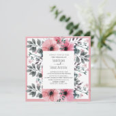 PINK WHIRL WASSER FARBBODEN EINLADUNG (Stehend Vorderseite)