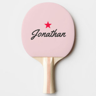 Pink Whisper und Black Vintage Star Signature Tischtennis Schläger