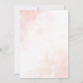 Pink Whispers Hochzeitseinladungen Einladung (Rückseite)