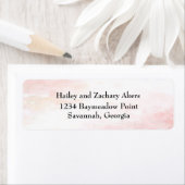 Pink Whispers-Rücksendeadressen-Aufkleber (Insitu)