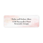 Pink Whispers-Rücksendeadressen-Aufkleber (Vorne)