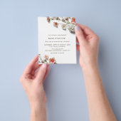 Pink White 3D Wildflowers BUDGET Wedding Flyer (Gruppe)