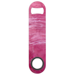 Pink White Abstrakt Stainless Steel Flaschenöffner